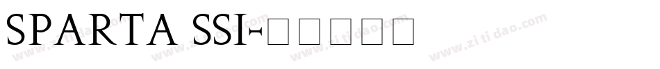 Sparta SSi字体转换